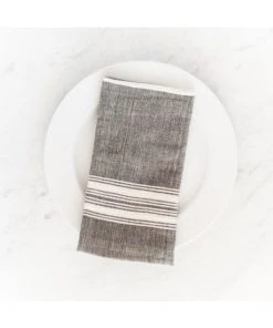 Creative Women Aden Napkin - Gray + Natural