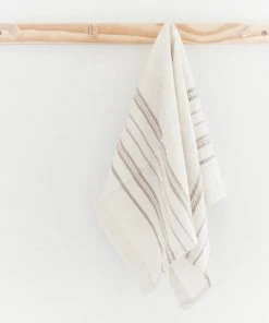 Creative Women Home Goods Avery Tea Towel - Stone