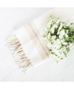 Creative Women Cabin Hatch Hand Towel - Beige