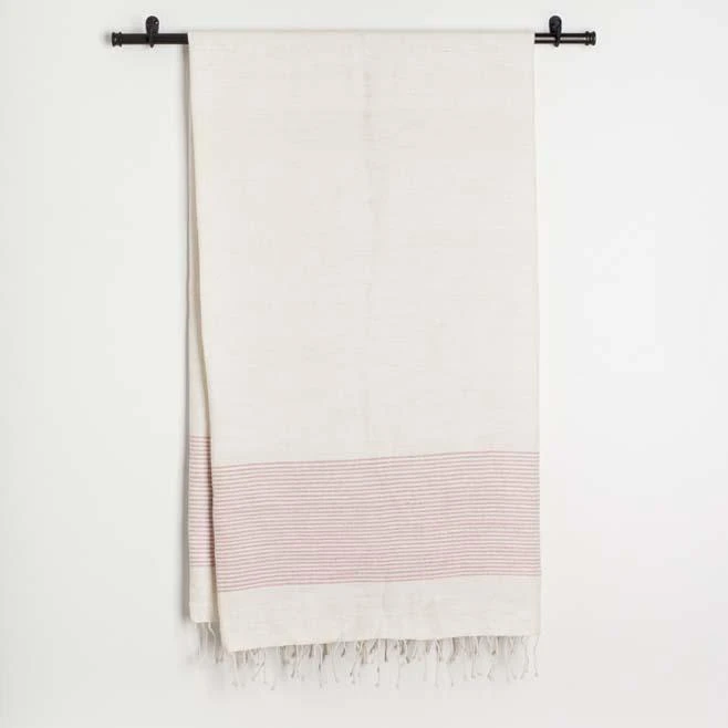 Creative Women Home Goods Riviera Bath Towel - Blush Creative Women Home Goods Riviera Bath Towel - Blush