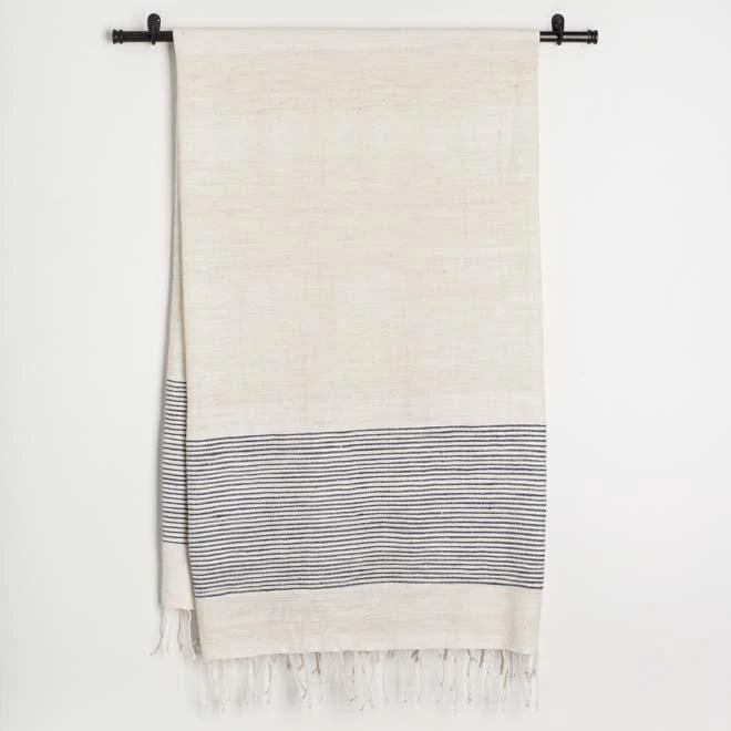 Creative Women Home Goods Riviera Bath Towel - Navy Creative Women Home Goods Riviera Bath Towel - Navy