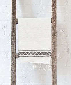 Creative Women Home Goods Tibeb Hand Towel - Natural + Gray