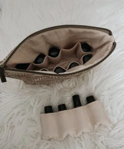 Carry Courage Creator Cork Essential Oils Bag - Cream