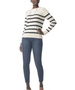 Synergy Organic Clothing Crew Sweater - Stripe