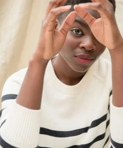 Synergy Organic Clothing Crew Sweater - Stripe