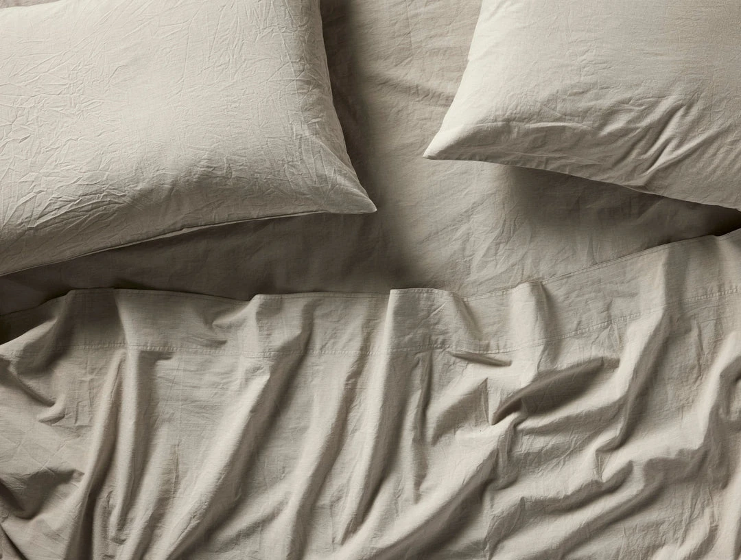 Coyuchi Crinkled Percale Sheet Set Home Goods Coyuchi Crinkled Percale Sheet Set Home Goods