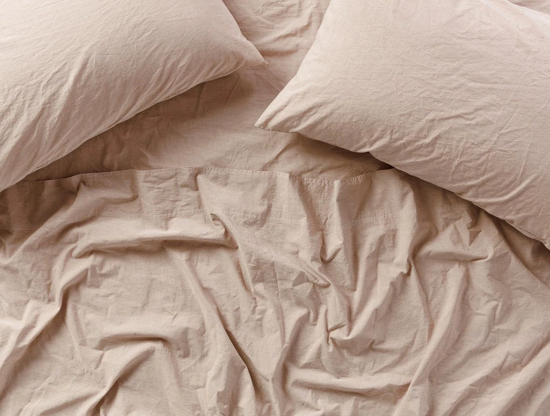 Coyuchi Crinkled Percale Sheet Set Home Goods Coyuchi Crinkled Percale Sheet Set Home Goods