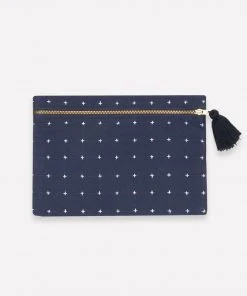 Anchal Cross Stitch Clutch Pouch