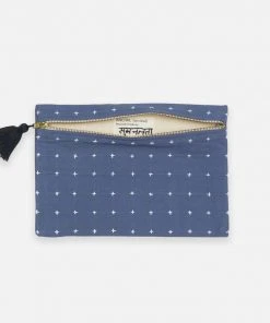 Anchal Cross Stitch Clutch Pouch