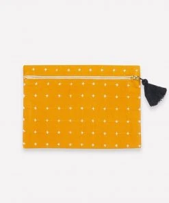 Anchal Cross Stitch Clutch Pouch
