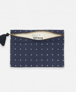 Anchal Cross Stitch Clutch Pouch