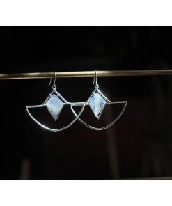 Iron Oxide Crystal Amulet Earrings Jewelry