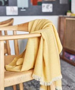 Studio Variously Dandelion Merino Throw Blanket Home Goods