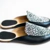Darzah Tatreez Mule - Black + White Staff Favorites