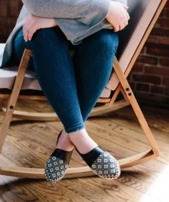 Darzah Black Tatreez Flat D'orsay