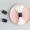 Darzah Colorful Tatreez Napkin Ring Set Kitchen + Dining