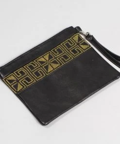 Darzah Special Occasion Egypt Tatreez Clutch - Gold