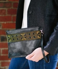 Darzah Special Occasion Egypt Tatreez Clutch - Gold 1 Darzah Special Occasion Egypt Tatreez Clutch - Gold