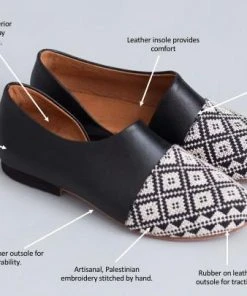 Darzah Shoes Tatreez Flats - Rose 4 Darzah Shoes Tatreez Flats - Rose