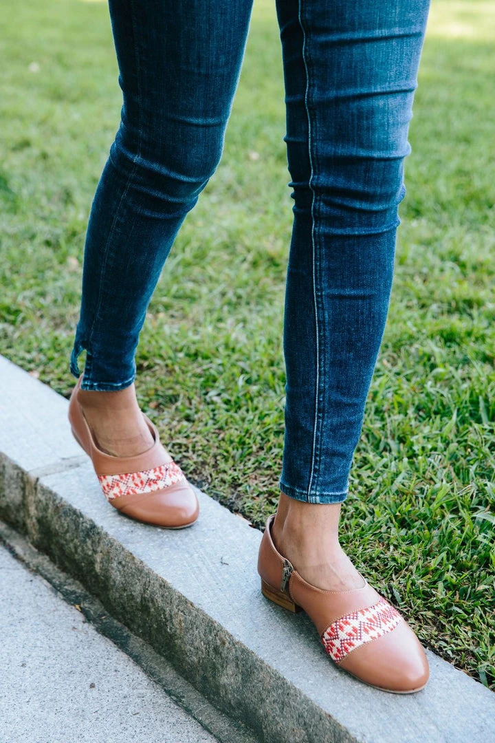 Darzah Tatreez Oxford - Nude Shoes Darzah Tatreez Oxford - Nude Shoes