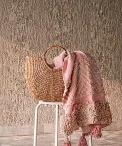 Casa Amarosa Desert Rose Tufted Throw Blanket