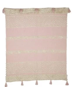 Casa Amarosa Desert Rose Tufted Throw Blanket