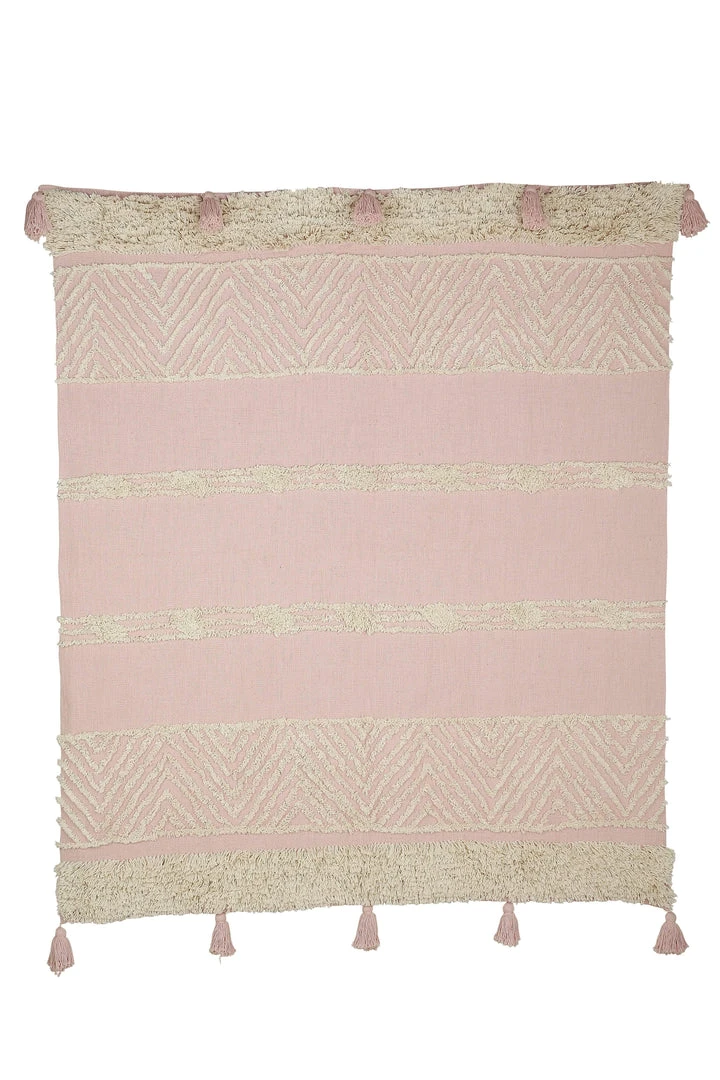Casa Amarosa Desert Rose Tufted Throw Blanket 1 Casa Amarosa Desert Rose Tufted Throw Blanket