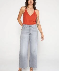 ÉTICA Devon Wide Leg Crop Jeans - Moonstone New Arrivals