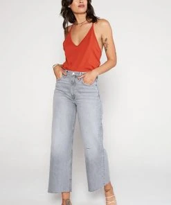 ÉTICA Devon Wide Leg Crop Jeans - Moonstone New Arrivals