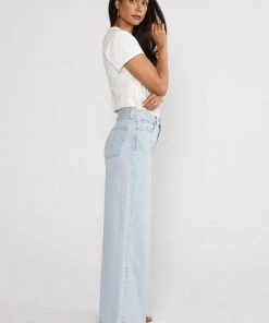 ÉTICA New Arrivals Devon Wide Leg Jeans - Sea Breeze