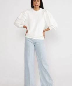 ÉTICA New Arrivals Devon Wide Leg Jeans - Sea Breeze 3 ÉTICA New Arrivals Devon Wide Leg Jeans - Sea Breeze
