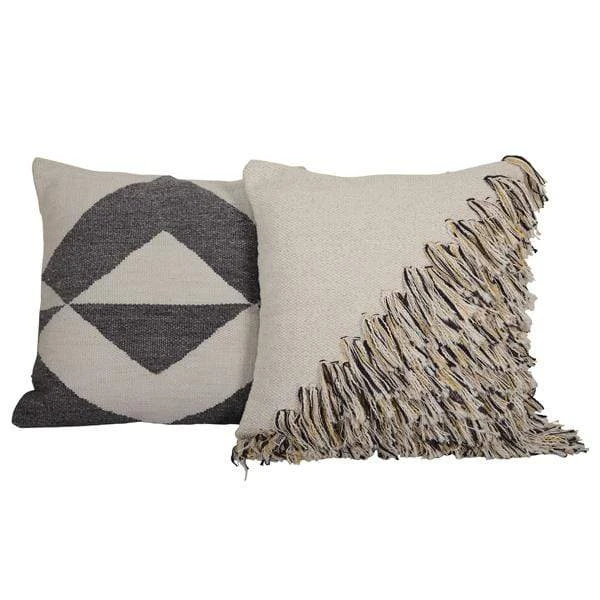 Casa Amarosa Diagonal Fringe Throw Pillow Cover Casa Amarosa Diagonal Fringe Throw Pillow Cover