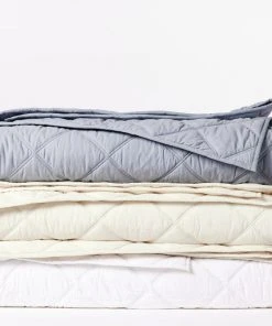 Coyuchi Home Goods Diamond Stitched Comforter