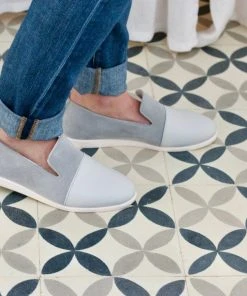 Dooeys Shoes Blue Gray Apple Leather House Loafer