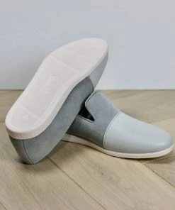 Dooeys Shoes Blue Gray Apple Leather House Loafer