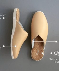 Dooeys Shoes Honey Beige Apple Leather House Mule