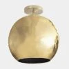 Dounia Home Mishal Semi-Flush Ceiling Light - Brass