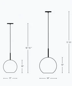 Dounia Home Najma Reversed Pendant Light - Gunmetal Lighting