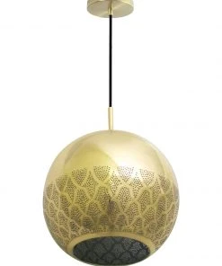 Dounia Home Nur Reversed Pendant Light - Copper Lighting