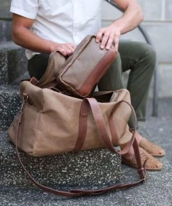 Nisolo Durango Waxed Canvas Dopp Kit Accessories 1 Nisolo Durango Waxed Canvas Dopp Kit Accessories