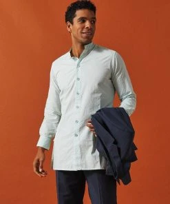 Dushyant Asthana Men's Jaipur Oversized Shirt - Pastel Blue