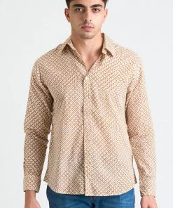 Dushyant Asthana Men's Amir Long Sleeve Shirt - Grid
