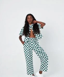 Dushyant Asthana Clothing Seema Chessboard Pants