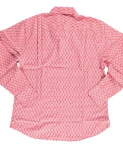 Dushyant Asthana Men's Barrington Shirt - Red Leaf Print 4 Dushyant Asthana Men's Barrington Shirt - Red Leaf Print