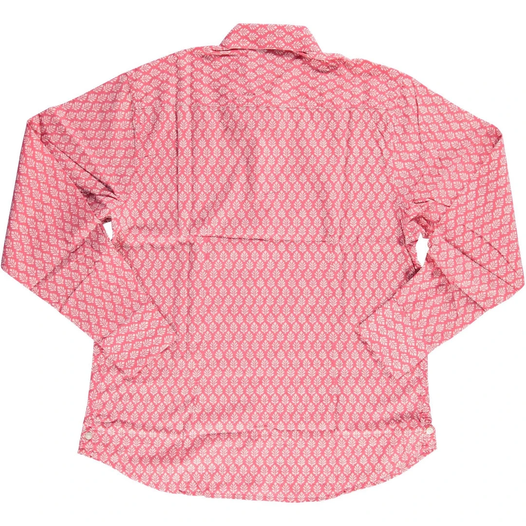 Dushyant Asthana Men's Barrington Shirt - Red Leaf Print Dushyant Asthana Men's Barrington Shirt - Red Leaf Print