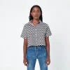 Dushyant Asthana Cami Checkers Crop Shirt Clothing