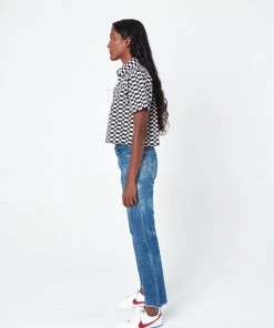 Dushyant Asthana Cami Checkers Crop Shirt Clothing