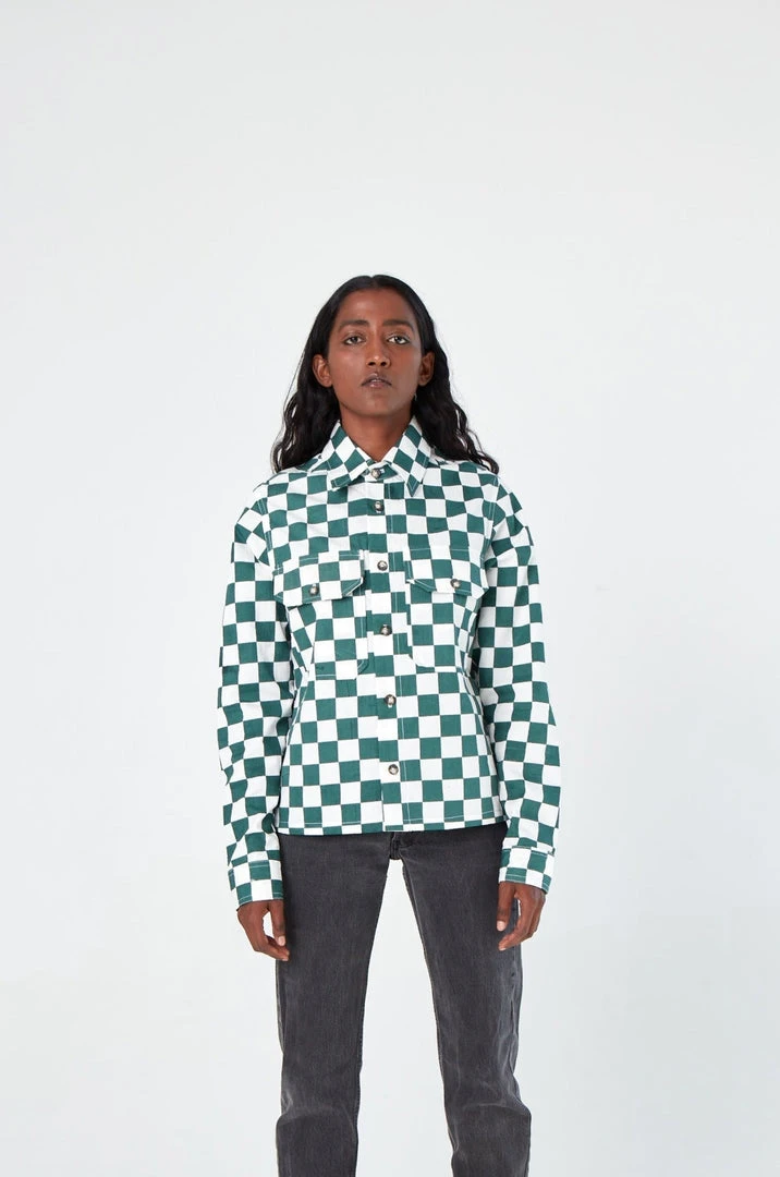 Dushyant Asthana Sophia Chessboard Over Shirt Dushyant Asthana Sophia Chessboard Over Shirt