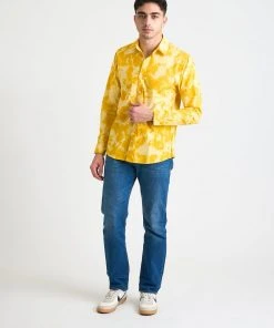 Dushyant Asthana Men's Amir Long Sleeve Shirt - Citrus