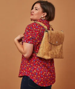 Dushyant Asthana Men's Folk Short Sleeve Shirt - Maroon